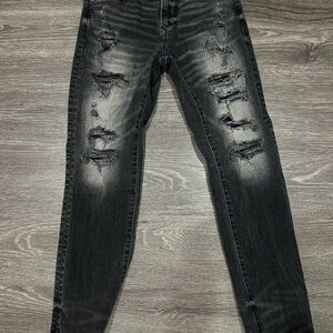 Distressed Black Skinny Jeans